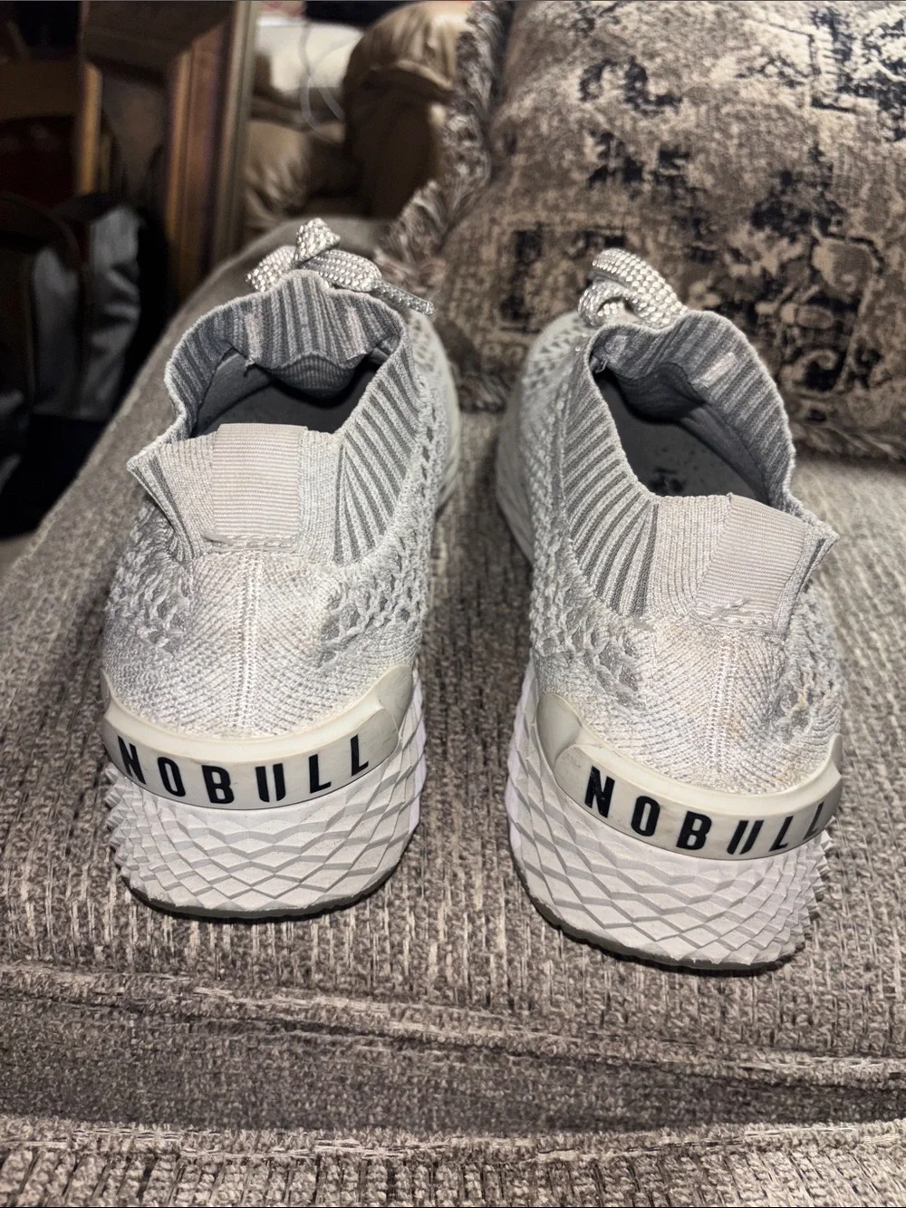 NOBULL Men’s Knit Trainer — Light Gray Size 14